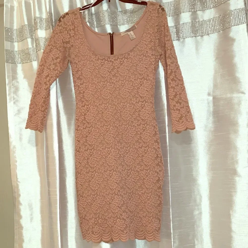 Pink lace forever 21 dress